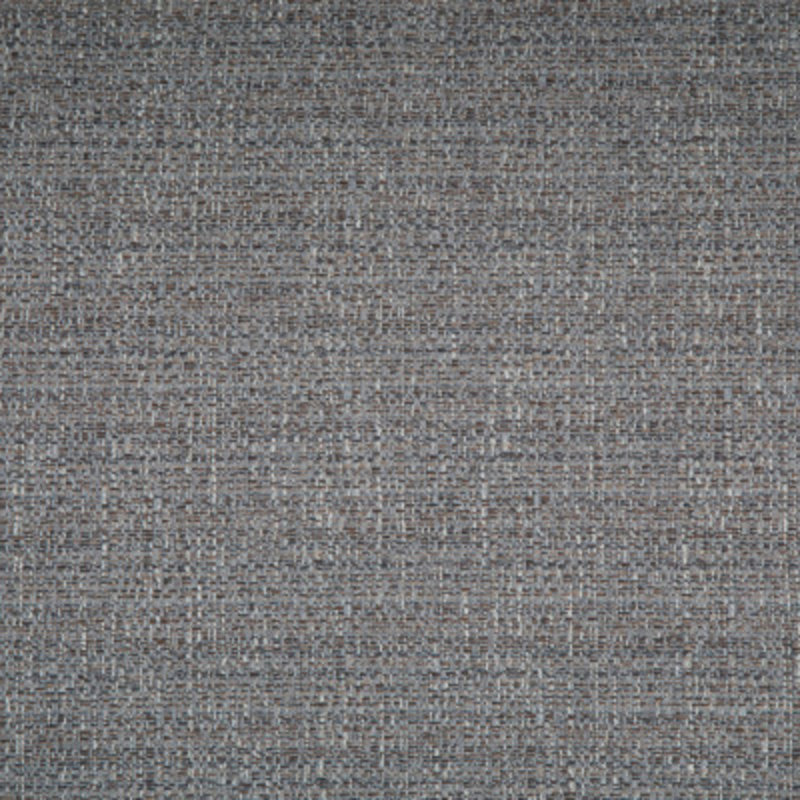 Pebble Grey Tweed Upholstered Footstool with Wooden Legs