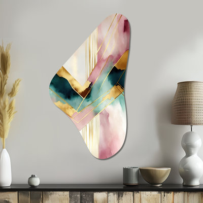 Beringen - Abstract Boomerang Shape Assymterical Metal Wall Art