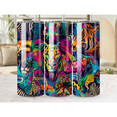 Choose Handmade Tumblers 591 mL Vacuum Insulated Stainless Steel (18/8) Travel Tumbler with Straw
