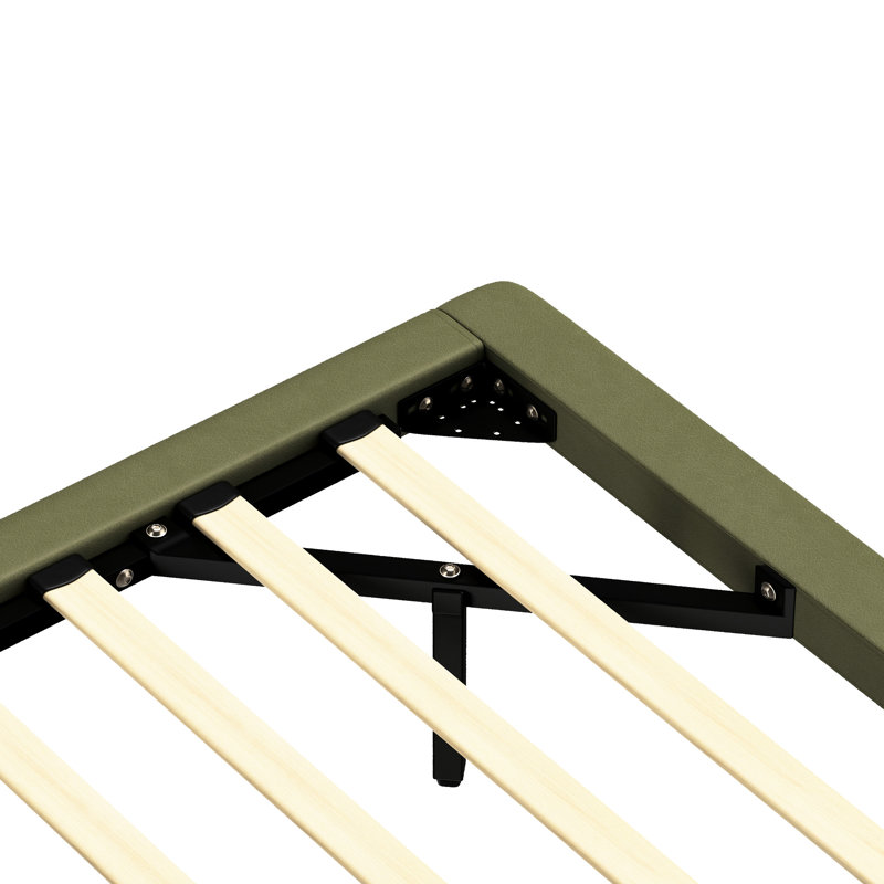 Full Size, Floating Bed Frame, 8 Dynamic Led Effects, , Pu Leather, Strong And Stylish, Effortless Assembly Simple Installation