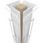 Colonne carrée de style campagnard non effilé Craftsman Classic-70921343