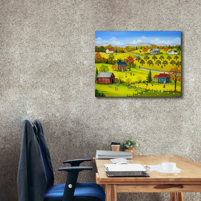 " Farm Kids In The Fall " by Sharon Mark