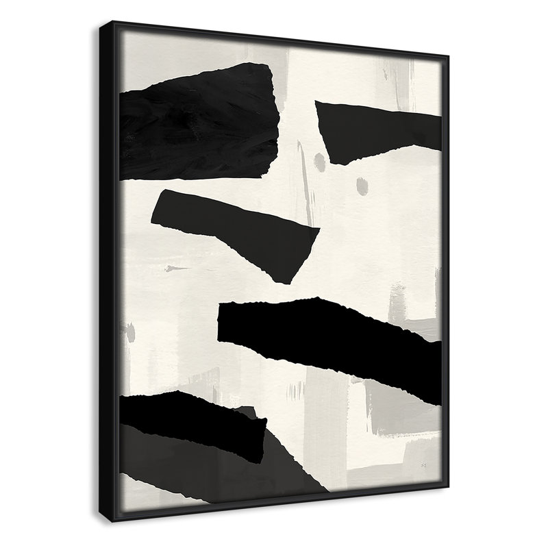 «Mountain Paths II» par Susan Jill, reproduction sur toile flottante, H 15,5 po x l 12,5 po x P 2 po, Cadre noir