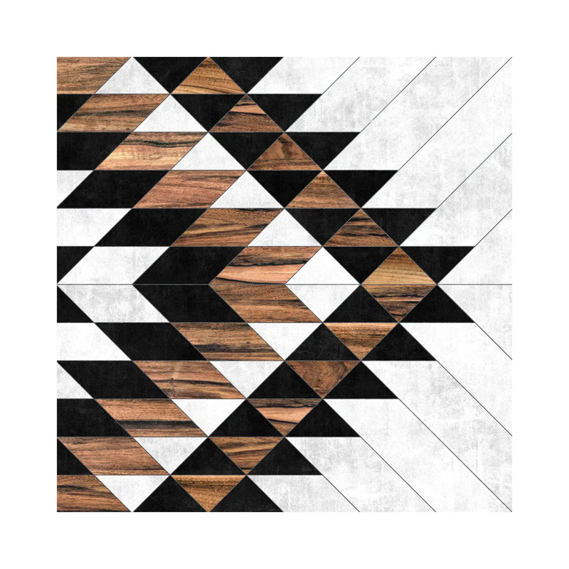 Urban Tribal Pattern No.9 by Zoltan Ratko - Print on Canvas, Wrapped Canvas, 45.72 cm H x 45.72 cm W x 1.91 cm D
