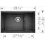 Precis Cascade SILGRANIT 29" L x 18" W Undermount Kitchen Sink with Colander-17718206