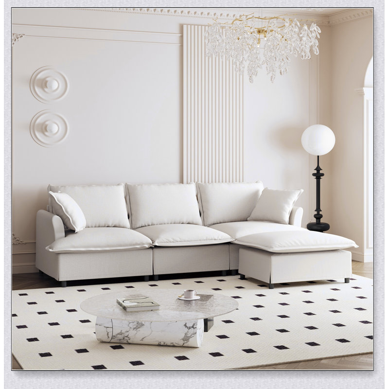 Canapé modulaire Chenille, Chenille beige