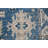 Vegetable Dye Blue Oushak Turkish Runner Rug 3x12