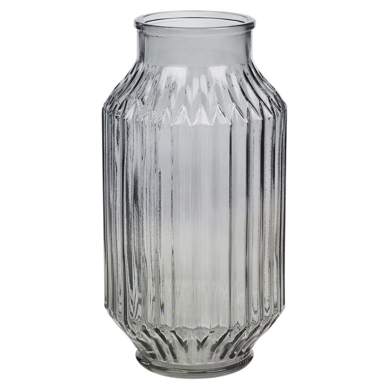 Iva Glass Table Vase 1, Grey