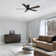 52'' DC Motor Flush-Mounted Ceiling Fan with Remote Control
