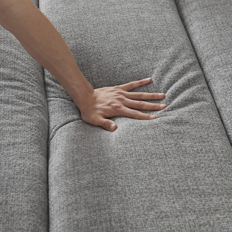 Canapé modulaire 3 places sans accoudoirs, Gris chenille