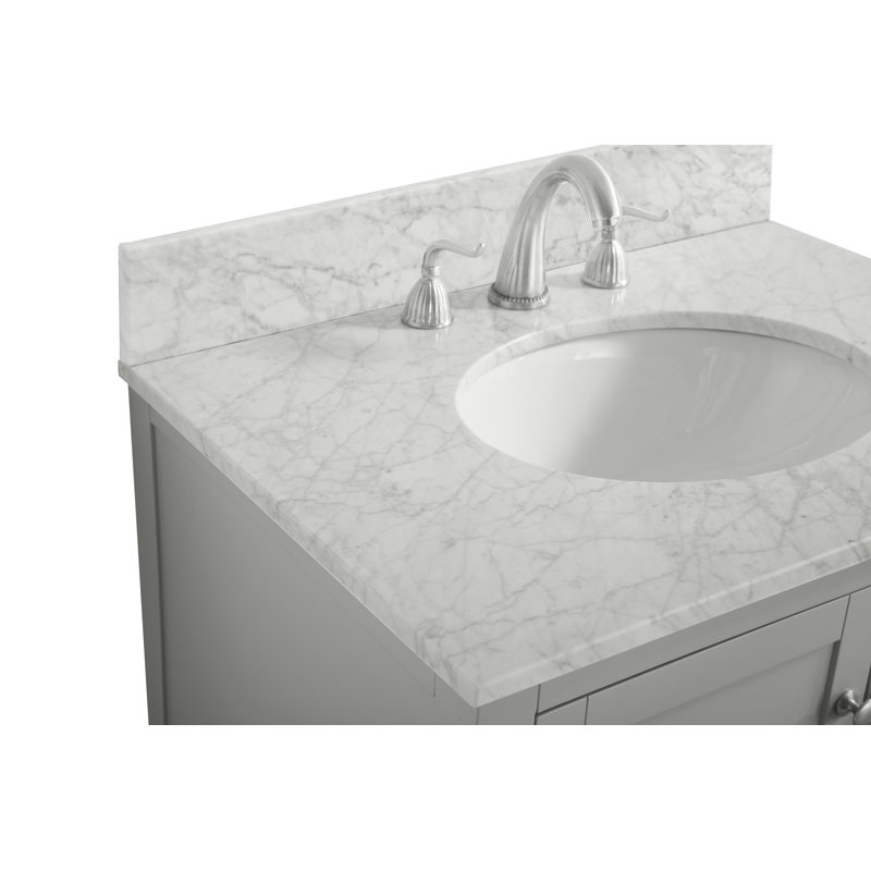 Ensemble de meuble-lavabo simple 30 po Amyra, gris