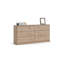 Commode double 6 tiroirs l 56,34 po Clanton-623961863