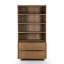 Millie Bookcase-Drifted Matte Black Veneer-266667340
