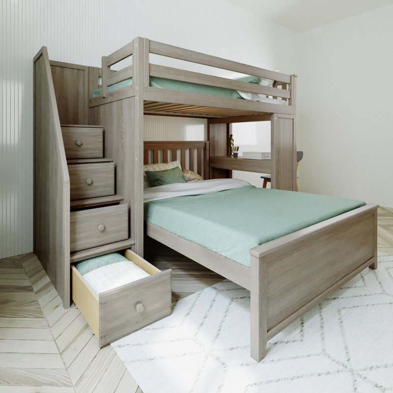 Lit superposé simple au dessus d'un lit double Liles par Sand & Stable, Pierre