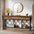 70.86-Inch Long Console Table, Entryway Table With 3 Drawers