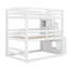 Lit superposé triple double avec escalier de rangement-397741728