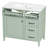 Coppera 36-Inch Freestanding Bathroom Vanity with Ceramic Sink Top and Solid Wood Frame-123817864
