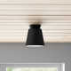 Logan Single Light Ceramic 7.75'' H X 7.5'' W LED Flush Mount