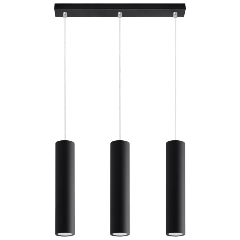 Fremantle 3 - Light Kitchen Island Pendant, Black