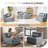 63'' Loveseat Sofa, Upholstered Compression Sofa Comfy Cloud Couch, 2 Seat Floor Sofa With 2 Pillows Deep Seat Sofa For Bedroom, Living Room, No Assembly Required