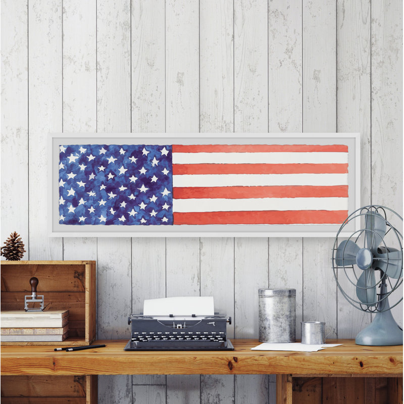" My American Dream " Painting Print, H 15 po x l 45 po
