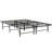 King Size Metal Platform Bed Base, Black. Construction For Years Of Use. Provides Superior Mattress Backing. Under Storage Option. Easy Assembly Steps. Matches All Types. Industrial Bedroom Guarding-195947485