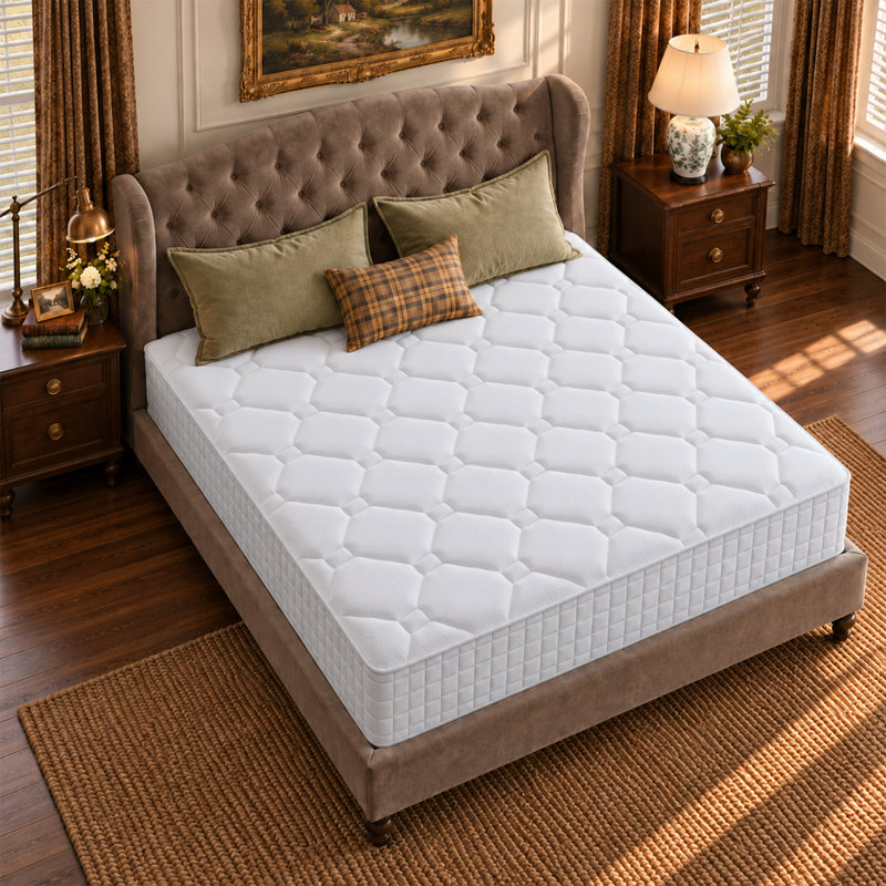 Matelas hybrides rafraîchissants en mousse à mémoire de forme gel de 10 po/12 po/14 po livrés en boîte, 10, Très grand lit