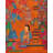 Red Nevari Ganesha (Brocadeless Thangka)
