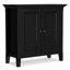 Armoire de rangement basse en bois massif l 32 "avec tablettes réglables Nash-1828389787