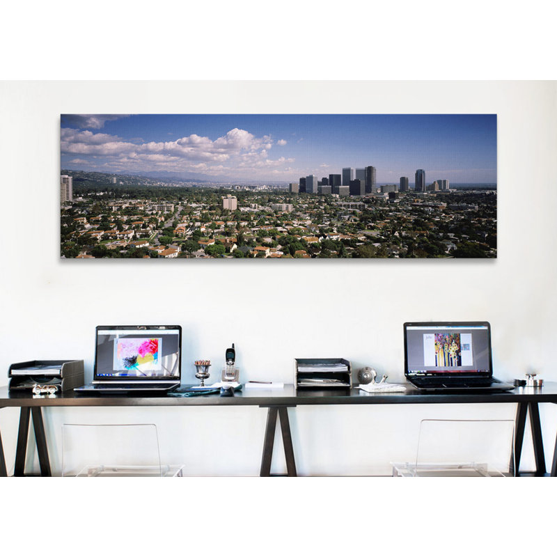 «Century City Los Angeles, California», reproduction de photo sur toile, H 12 po x l 36 po x P 1,5 po, Toile tendue