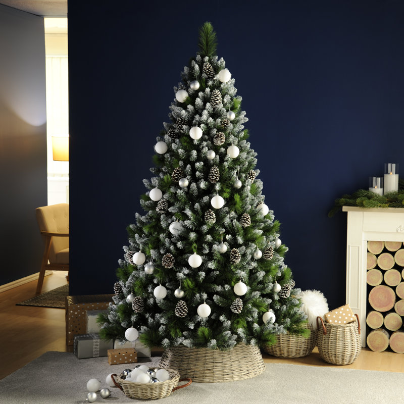 Artificial Pine Christmas Tree, 6.89ft H x 4.2ft W x 4.2ft D