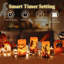 Ensemble de lampes bougies d'Halloween, bougies DEL à piles avec minuterie-943369107
