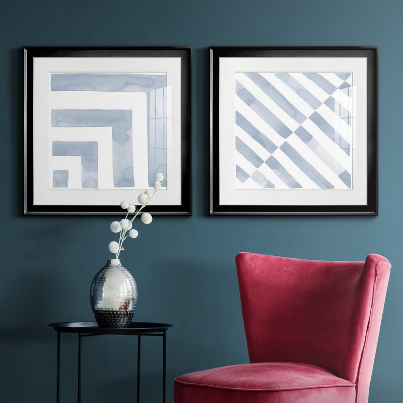«Mute Eccentricities II», 2 pièces, H 17,5 po x l 35 po x P 1,5 po, Papier encadré noir, Blanc