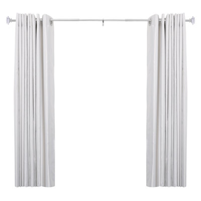 UTOPIA ALLEY Wall Mounted Ballajura 3/4 Inch Curtain Rod - Curtain Rods For Windows, Adjustable Drapery Rods, Bedroom & Living Room Decorative Curtain Rods, Tapestry Poles