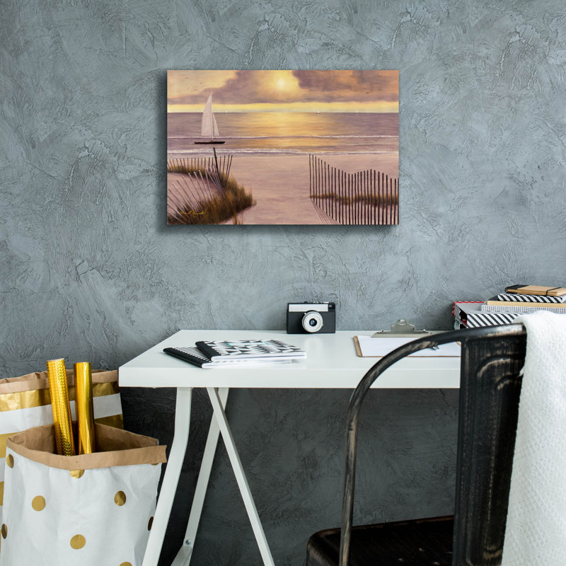 «When The Sun Goes Down» par Diane Romanello, H 12 po x l 18 po x P 0,75 po