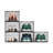 6-Pack Stackable Clear Shoe Storage Boxes with Magnetic Doors - Black Trim, Fits US Size 13-1783823479