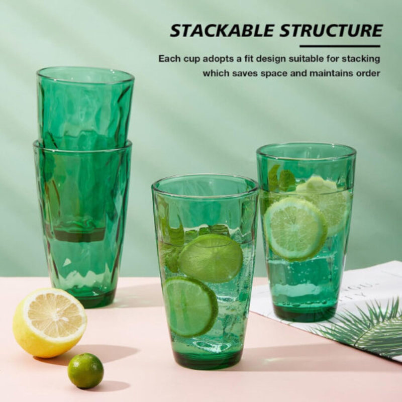 Chokio 13.7oz. Drinking Glass Set