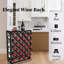 Willenborg 32 Bottle Wine Bottle Rack Black