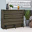 Armoire à vin en bois vieilli à 5 tablettes Garrison