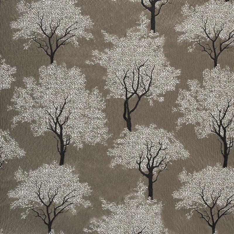 Floral Fabric, Dark Brown