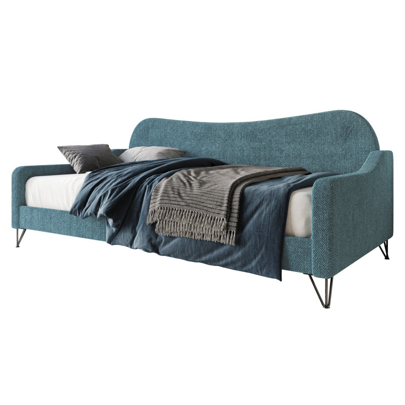 Lit de jour Birydiana, Bleu sarcelle