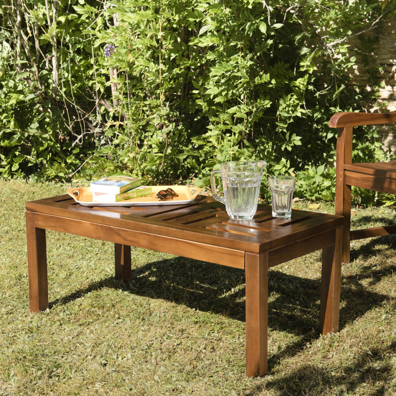 Chirokitia Rectangular Teak Outdoor Coffee Table , 100cm cm W 50cm cm D