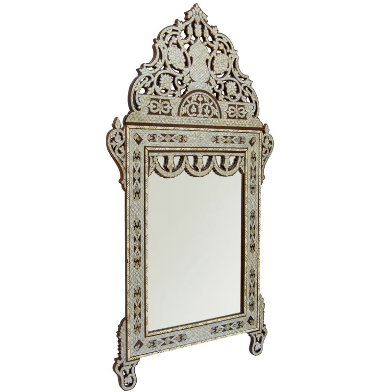 Damascene Coquillage Flat Wall Mirror