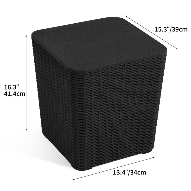 12 Gallons Water Resistant Resin Deck Box