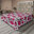 Magenta foncé, vert menthe / floral