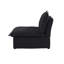 Fauteuil rembourré en velours de lin sans accoudoirs Fairford-232578196