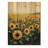 Summer Sunflower Meadow In The Prairies I - Sunflowers Wood Wall Decor - On Natural Pine Wood-1672605527