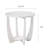 Flora Round Farmhouse End Table with Storage in White