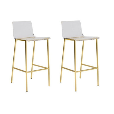 Melandra Counter Stool with Metal Frame
