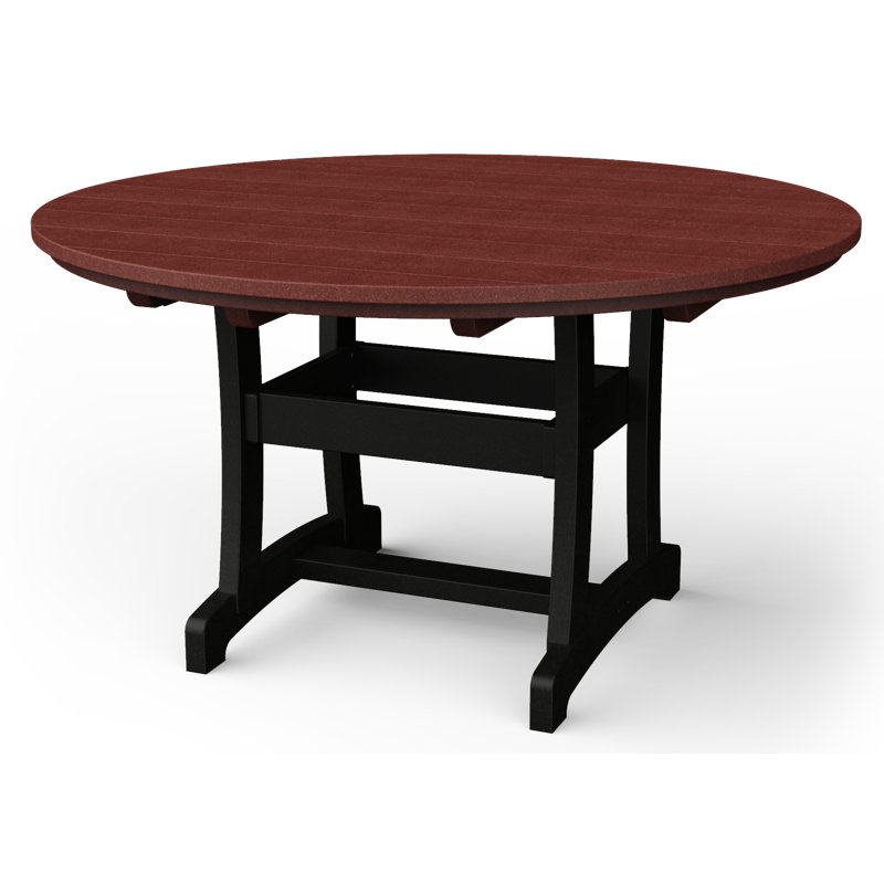 Table de salle à manger Stella, Cerisier / noir, H 54 po x l 54 po x P 54 po